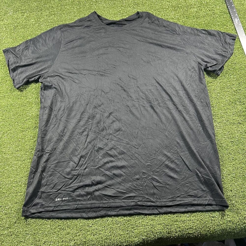 Lot of 2 Nike Dri-Fit Blank T-Shirts Mens 3XL Tall Black Athletic Tee